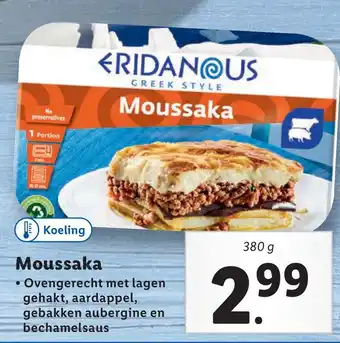 Lidl Moussaka aanbieding