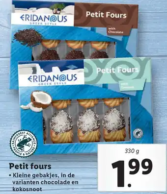 Lidl Petit fours aanbieding