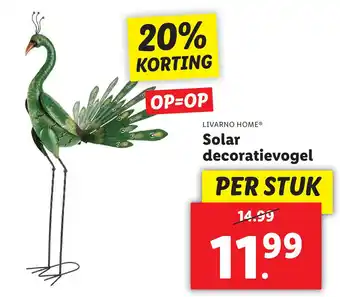 Lidl Solar decoratievogel aanbieding