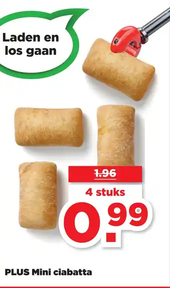 PLUS PLUS Mini ciabatta aanbieding