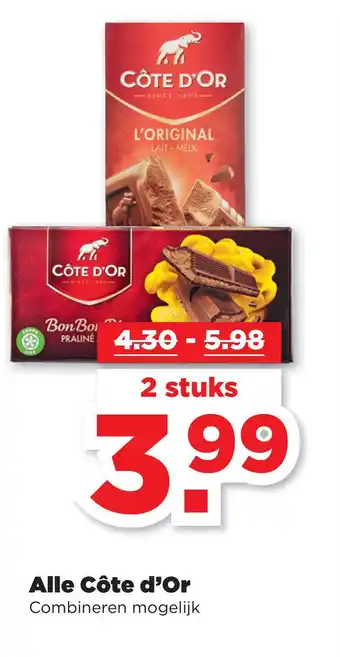 PLUS Alle Côte d'Or aanbieding