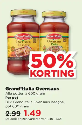 PLUS Grand'Italia Ovensaus aanbieding