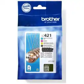 Bol.com Brother LC421VAL - Inktcartridge - Zwart / Multicolor aanbieding