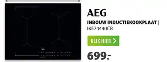 Expert AEG INBOUW INDUCTIEKOOKPLAAT| IKE74440CB aanbieding