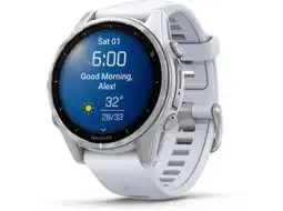 MediaMarkt Garmin Fenix 8 - 43 Mm Smartwatch Wit aanbieding