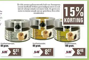 De Online Drogist Ferment Knoflookteentjes, Knoflookpoeder Of Knoflookpasta 15% Korting aanbieding