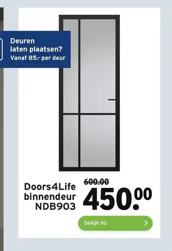 GAMMA Doors4Life Binnendeur NDB903 aanbieding