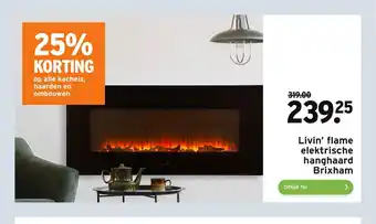 GAMMA Livin' Flame Elektrische Hanghaard Brixham aanbieding