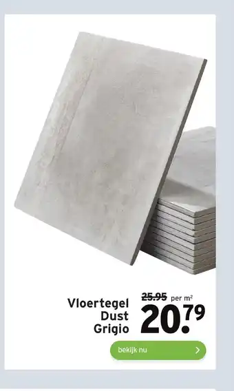 GAMMA Vloertegel Dust Grigio aanbieding