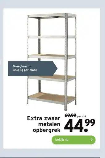 GAMMA Extra Zwaar Metalen Opbergrek aanbieding