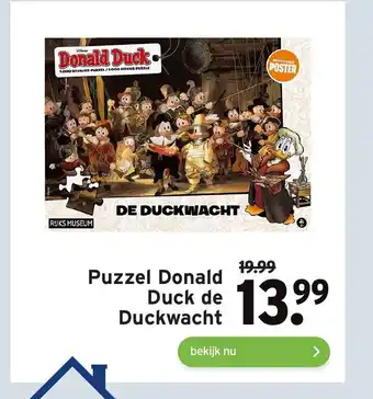 GAMMA Puzzel Donald Duck De Duckwacht aanbieding