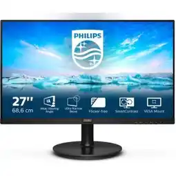 Amazon Philips V Line 271V8LA/00 LED display 68,6 cm (27) 1920 x 1080 Pixels Full HD Zwart aanbieding