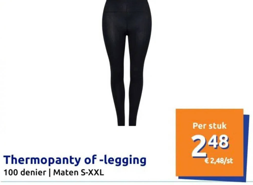 Ewers Thermo Legging – Collant Termico In Cotone Spugna – Standard 100 Oeko-Tex – Colori Classici
