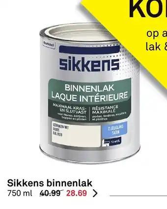 Karwei Sikkens Binnenlak 750 ml aanbieding