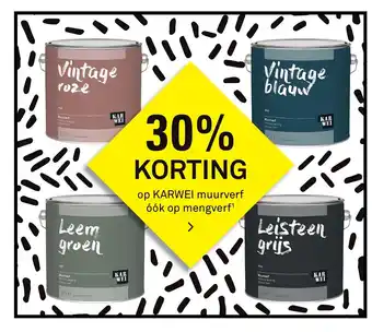 Karwei Op Karwei Muurverf Ook Op Mengverf aanbieding