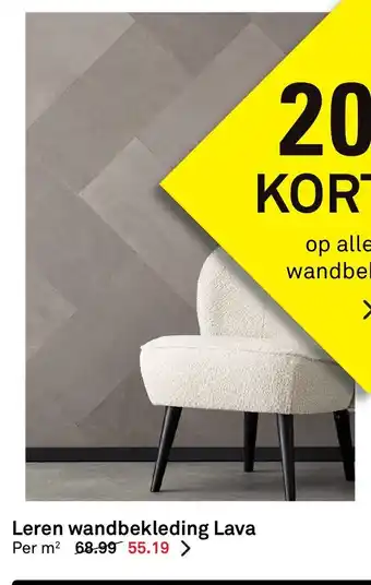 Karwei Leren Wandbekleding Lava aanbieding