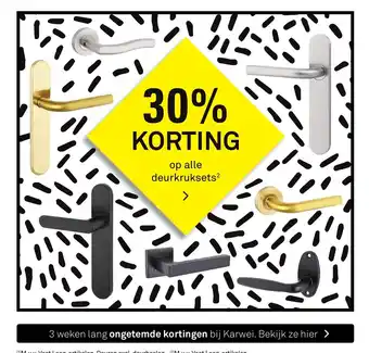 Karwei Op Alle Deurkruksets aanbieding