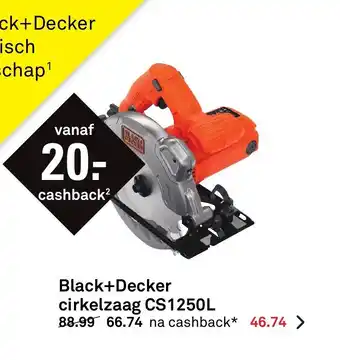 Karwei Black+Decker Cirkelzaag CS1250L aanbieding