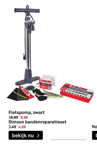 Karwei Fietspomp, Zwart aanbieding