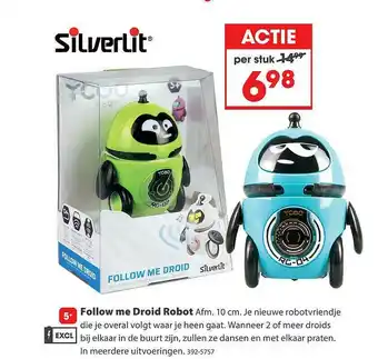 Top1Toys Silverlit Follow Me Droid Robot aanbieding