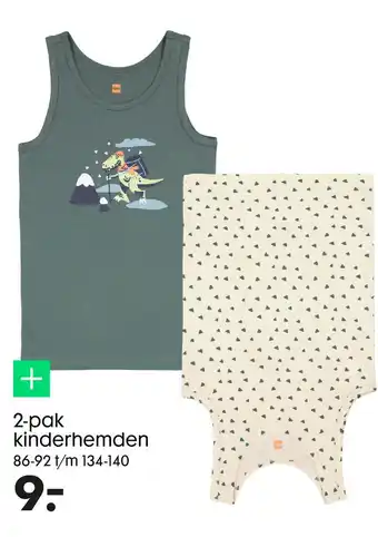 HEMA 2-pak kinderhemden aanbieding