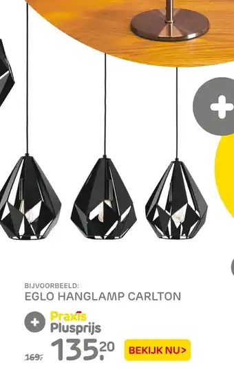 Praxis Eglo Hanglamp Carlton aanbieding