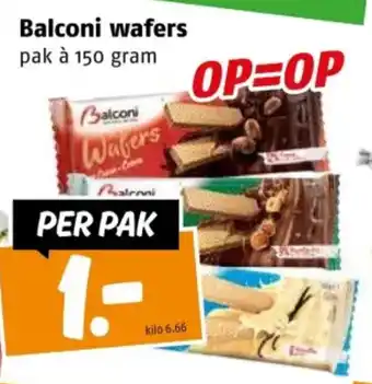 Poiesz Balconi wafers aanbieding