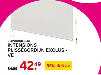 Praxis Intensions Plissegordijn Exclusive aanbieding