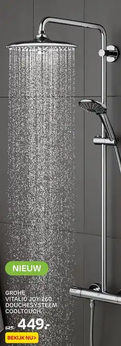 Praxis Grohe Vitalio Joy 260 Douchesysteem Cooltouch aanbieding