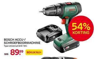 Praxis Bosch Accu-/ Schroefboormachine aanbieding