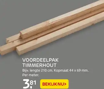 Praxis Voordeelpak Timmerhout 210cm aanbieding