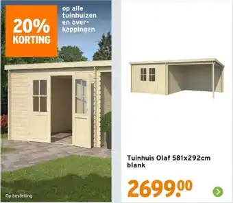 GAMMA Tuinhuis Olaf blank aanbieding