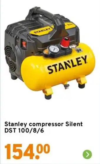 GAMMA Stanley compressor Silent DST 100/8/6 aanbieding