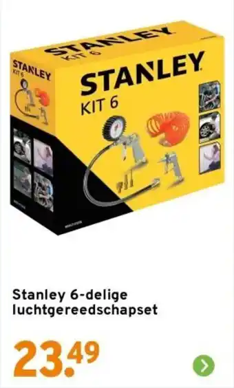GAMMA Stanley 6-delige luchtgereedschapset aanbieding