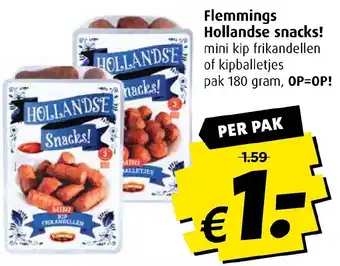 Boni Flemmings Hollandse snacks! 180g aanbieding