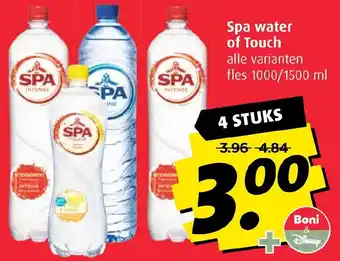 Boni Spa water of Touch aanbieding