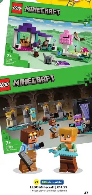 Lidl LEGO Minecraft aanbieding