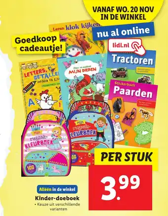 Lidl Kinder-doeboek aanbieding