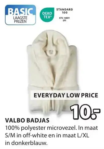 Jysk Valbo badjas aanbieding