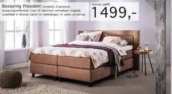 Woonsquare Boxspring President aanbieding