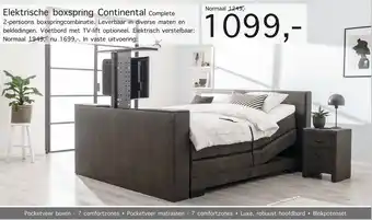 Woonsquare Elektrische boxspring Continental aanbieding