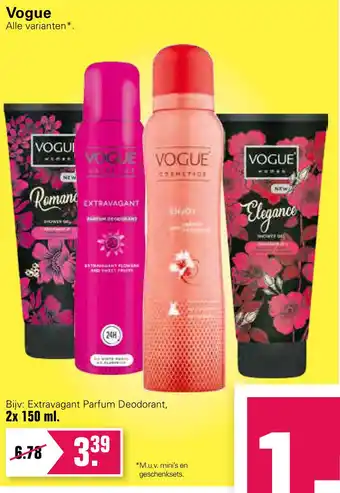 De Online Drogist Vogue 2x 150 ml aanbieding