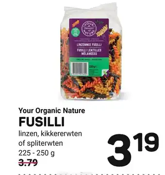 Ekoplaza Your Organic Nature FUSILLI aanbieding