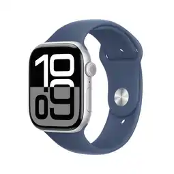 MediaMarkt Apple Watch Series 10 GPs 42mm Denim Sport Band S/m Smartwatch Silver aanbieding