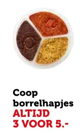 Coop Coop borrelhapjes aanbieding