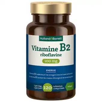 Holland & Barrett Holland & Barrett Vitamine B2 Riboflavine 100mg - 120 tabletten aanbieding