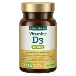 Holland & Barrett Holland & Barrett Vitamine D3 10mcg - 120 tabletten aanbieding