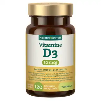 Holland & Barrett Holland & Barrett Vitamine D3 10mcg - 120 tabletten aanbieding