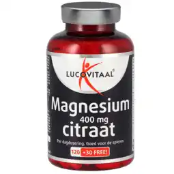 Holland & Barrett Lucovitaal Magnesium Citraat 400mg - 150 tabletten aanbieding