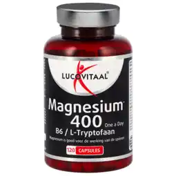 Holland & Barrett Lucovitaal Magnesium 400mg B6 / L-Tryptofaan - 120 capsules aanbieding